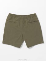 Z0ZR08236 Bison Men Understoned Hybrid Shorts Volcom Clothing - Image 2