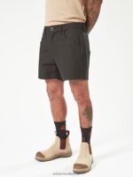 Z0ZR08239 Black Men Workwear Bevel Work Shorts Volcom Clothing - Image 13