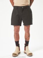 Z0ZR08239 Black Men Workwear Bevel Work Shorts Volcom Clothing