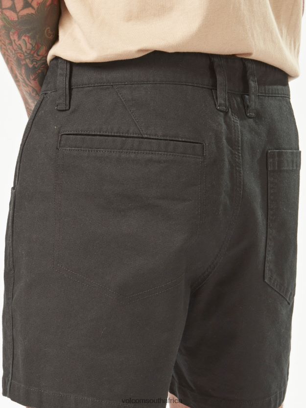 Z0ZR08239 Black Men Workwear Bevel Work Shorts Volcom Clothing - Image 3