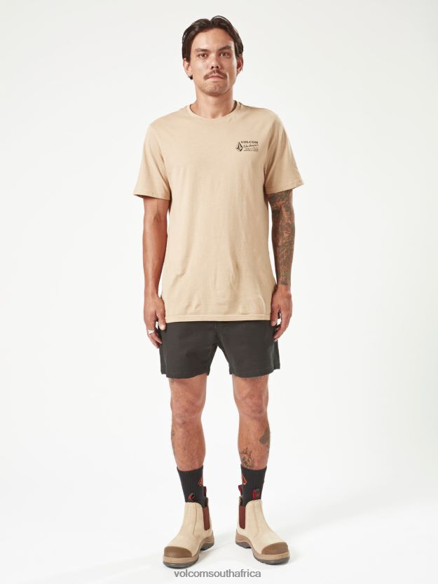 Z0ZR08239 Black Men Workwear Bevel Work Shorts Volcom Clothing - Image 6