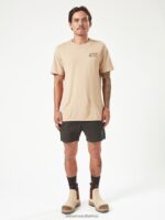 Z0ZR08239 Black Men Workwear Bevel Work Shorts Volcom Clothing - Image 7