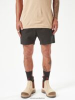 Z0ZR08239 Black Men Workwear Bevel Work Shorts Volcom Clothing - Image 10
