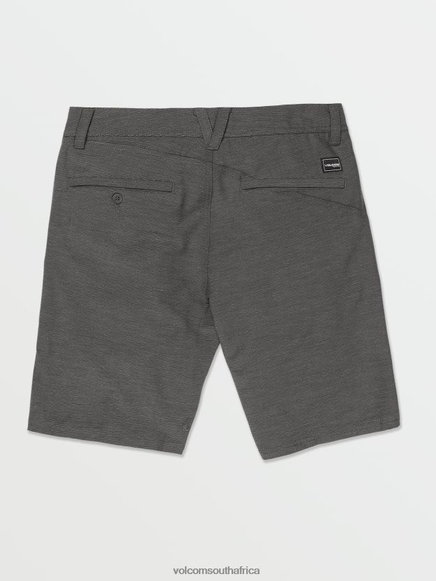 Z0ZR08240 Black Men Slub Frickin Cross Shred Shorts Volcom Clothing - Image 2