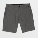 Z0ZR08240 Black Men Slub Frickin Cross Shred Shorts Volcom Clothing