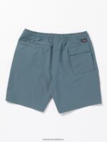 Z0ZR08242 Dark Slate Men Wrecpack Hybrid Shorts Volcom Clothing - Image 2