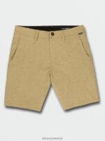 Z0ZR08245 Dark Khaki Men Frickin Cross Shred Static Shorts Volcom Clothing - Image 4