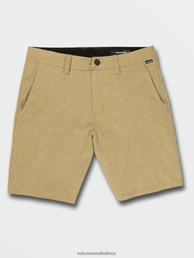 Z0ZR08245 Dark Khaki Men Frickin Cross Shred Static Shorts Volcom Clothing - Image 4