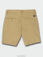 Z0ZR08245 Dark Khaki Men Frickin Cross Shred Static Shorts Volcom Clothing - Image 6