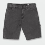 Z0ZR08246 Black Men Kraftsman Denim Shorts Volcom Clothing