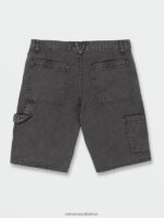 Z0ZR08246 Black Men Kraftsman Denim Shorts Volcom Clothing - Image 3