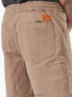 Z0ZR08247 Brindle Men Workwear Caliper Elastic Waist Shorts Volcom Clothing - Image 8