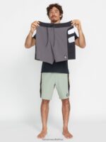 Z0ZR08248 Black Men Surf Vitals Yago Dora Trunks Volcom Clothing - Image 7