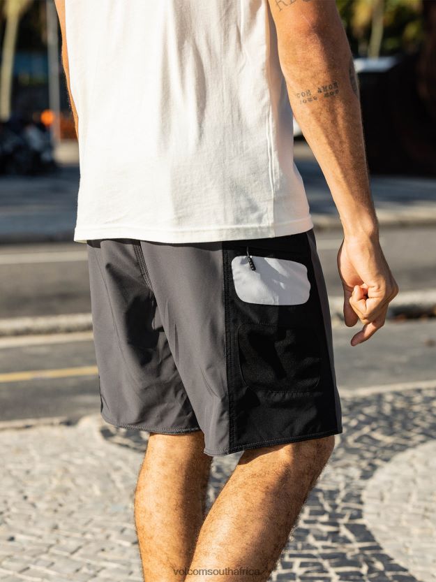 Z0ZR08248 Black Men Surf Vitals Yago Dora Trunks Volcom Clothing - Image 10
