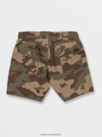 Z0ZR08249 Camouflage Men Center Print Elastic Waist Trunks Volcom Clothing - Image 3