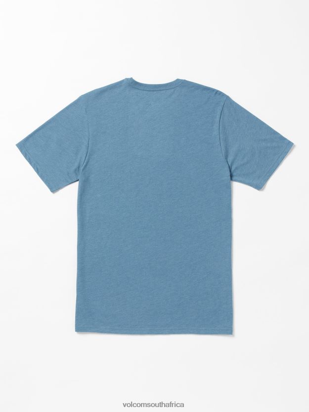 Z0ZR0824 Indigo Ridge Heather Men Visualizer Short Sleeve Tee Volcom Clothing - Image 3