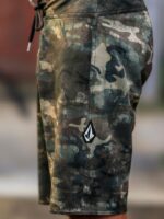 Z0ZR08251 Covert Green Men Lido Solid Mod Trunks Volcom Clothing - Image 3