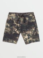 Z0ZR08251 Covert Green Men Lido Solid Mod Trunks Volcom Clothing - Image 5