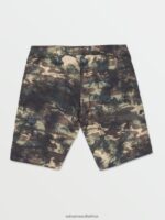 Z0ZR08251 Covert Green Men Lido Solid Mod Trunks Volcom Clothing - Image 6