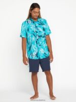 Z0ZR08253 Navy Men Rangled Liberators Trunks Volcom Clothing - Image 13