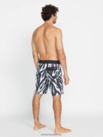 Z0ZR08258 Black Men Stone Party Animals Stoney Trunks Volcom Clothing - Image 4