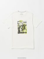 Z0ZR0825 Off White Men Hammered Short Sleeve Tee Volcom Clothing