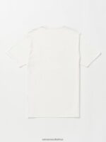 Z0ZR0825 Off White Men Hammered Short Sleeve Tee Volcom Clothing - Image 3