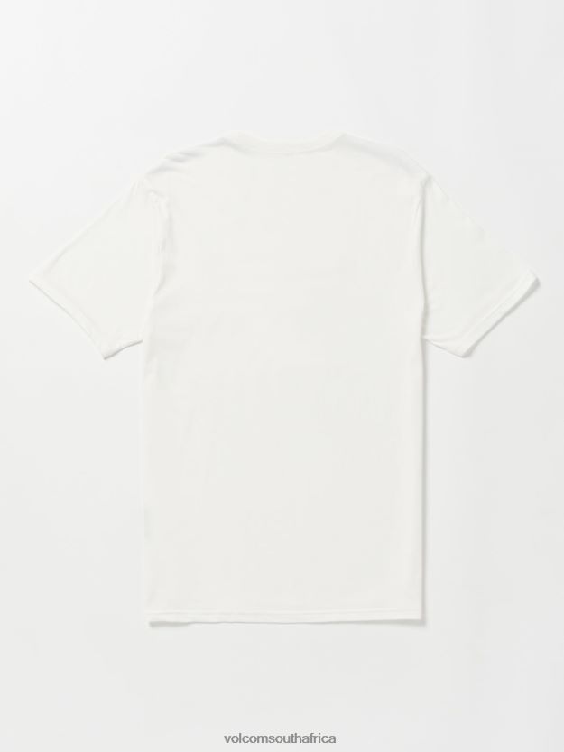 Z0ZR0825 Off White Men Hammered Short Sleeve Tee Volcom Clothing - Image 3