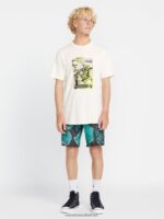 Z0ZR0825 Off White Men Hammered Short Sleeve Tee Volcom Clothing - Image 4