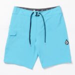 Z0ZR08263 Turkish Blue Men Lido Solid Mod Trunks Volcom Clothing