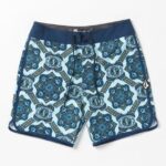 Z0ZR08264 Misty Blue Men Mod Magic Scallop Trunks Volcom Clothing