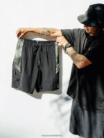 Z0ZR08266 Black Men Surf Vitals Balaram Stack Mod Trunks Volcom Clothing - Image 3