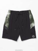 Z0ZR08266 Black Men Surf Vitals Balaram Stack Mod Trunks Volcom Clothing - Image 4