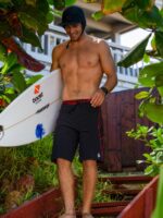 Z0ZR08269 Black Men Surf Vitals Jack Robinson Trunks Volcom Clothing - Image 3