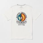 Z0ZR0826 Off White Men Farm to Yarn Section Short Sleeve Tee Volcom Clothing