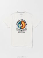 Z0ZR0826 Off White Men Farm to Yarn Section Short Sleeve Tee Volcom Clothing