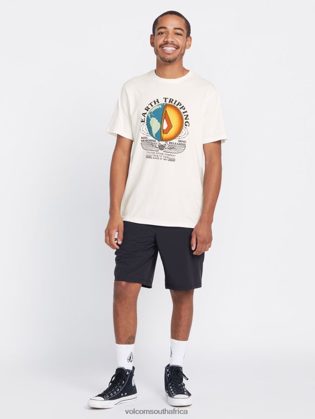 Z0ZR0826 Off White Men Farm to Yarn Section Short Sleeve Tee Volcom Clothing - Image 5