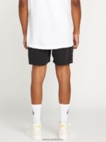 Z0ZR08270 Black Men Lido Solid Trunks Volcom Clothing - Image 2