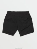 Z0ZR08270 Black Men Lido Solid Trunks Volcom Clothing - Image 6