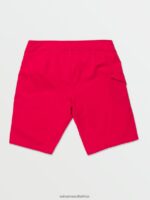 Z0ZR08276 Ribbon Red Men Lido Solid Mod Trunks Volcom Clothing - Image 3
