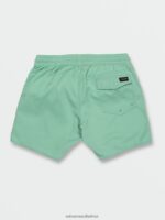 Z0ZR08278 Ice Men Lido Solid Elastic Waist Trunks Volcom Clothing - Image 2