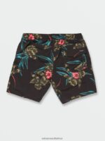 Z0ZR08279 Black Combo Men Polly Pack Elastic Waist Trunks Volcom Clothing - Image 2