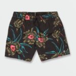 Z0ZR08279 Black Combo Men Polly Pack Elastic Waist Trunks Volcom Clothing