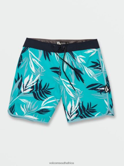 Z0ZR08282 Electric Blue Men Bleeding Leaf Mod-Tech Trunks Volcom Clothing