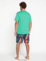 Z0ZR08285 Black Men Psyche Marble Mod-Tech Trunks Volcom Clothing - Image 2