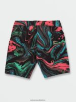 Z0ZR08285 Black Men Psyche Marble Mod-Tech Trunks Volcom Clothing - Image 7
