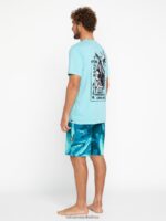 Z0ZR08286 Coastal Blue Men Psyche Marble Mod-Tech Trunks Volcom Clothing - Image 11