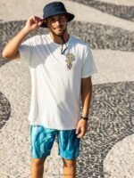 Z0ZR08286 Coastal Blue Men Psyche Marble Mod-Tech Trunks Volcom Clothing - Image 5