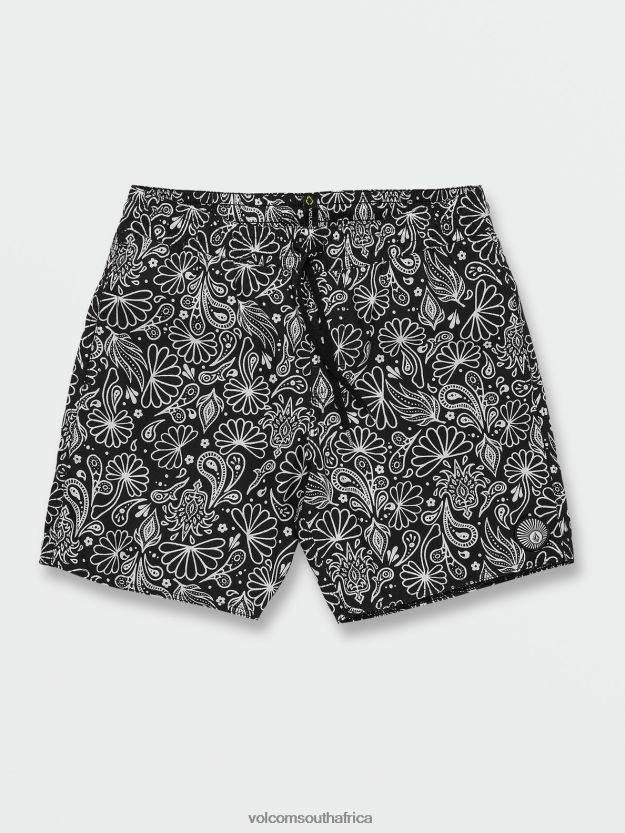 z0zr08287_black_men_center_print_elastic_waist_trunks_volcom_clothing.jpg Z0ZR08287 Black Men Center Print Elastic Waist Trunks Volcom Clothing - Image 1