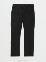 Z0ZR08290 Black Men Frickin Slim Stretch Pants Volcom Clothing